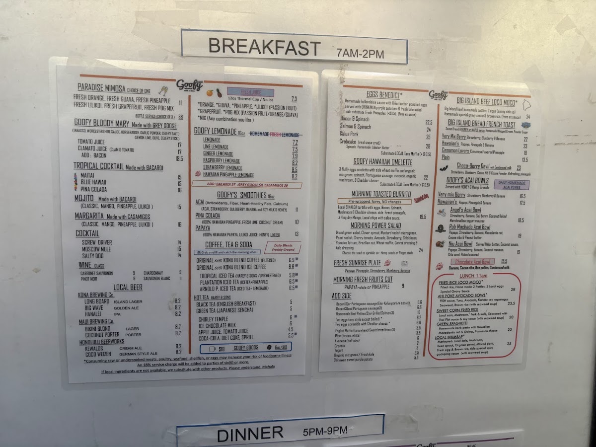 GOOFY Cafe & Dine Menu - Image 6